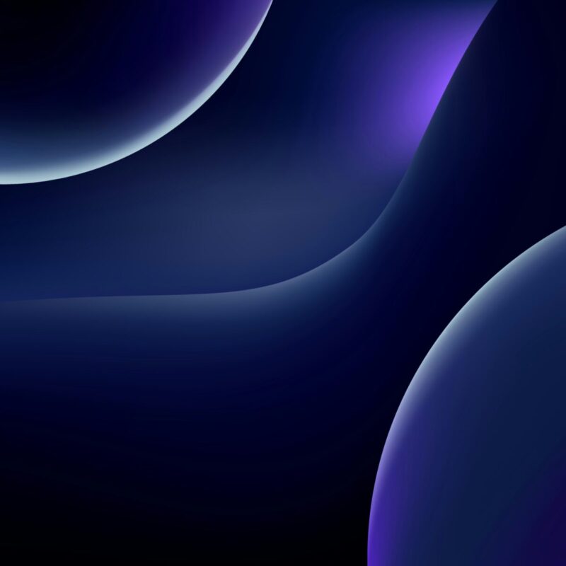 Abstraktes Hintergrundbild in dunklen Blau- und Violetttönen mit geschwungenen Linien und runden Formen, ideal für digitale Designs oder als Wallpaper.