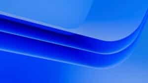 Abstrakte blaue Linien und Formen auf einem sanften Hintergrund, die ein modernes und minimalistisches Design vermitteln. Ideal für digitale Kunst oder als Hintergrundbild.