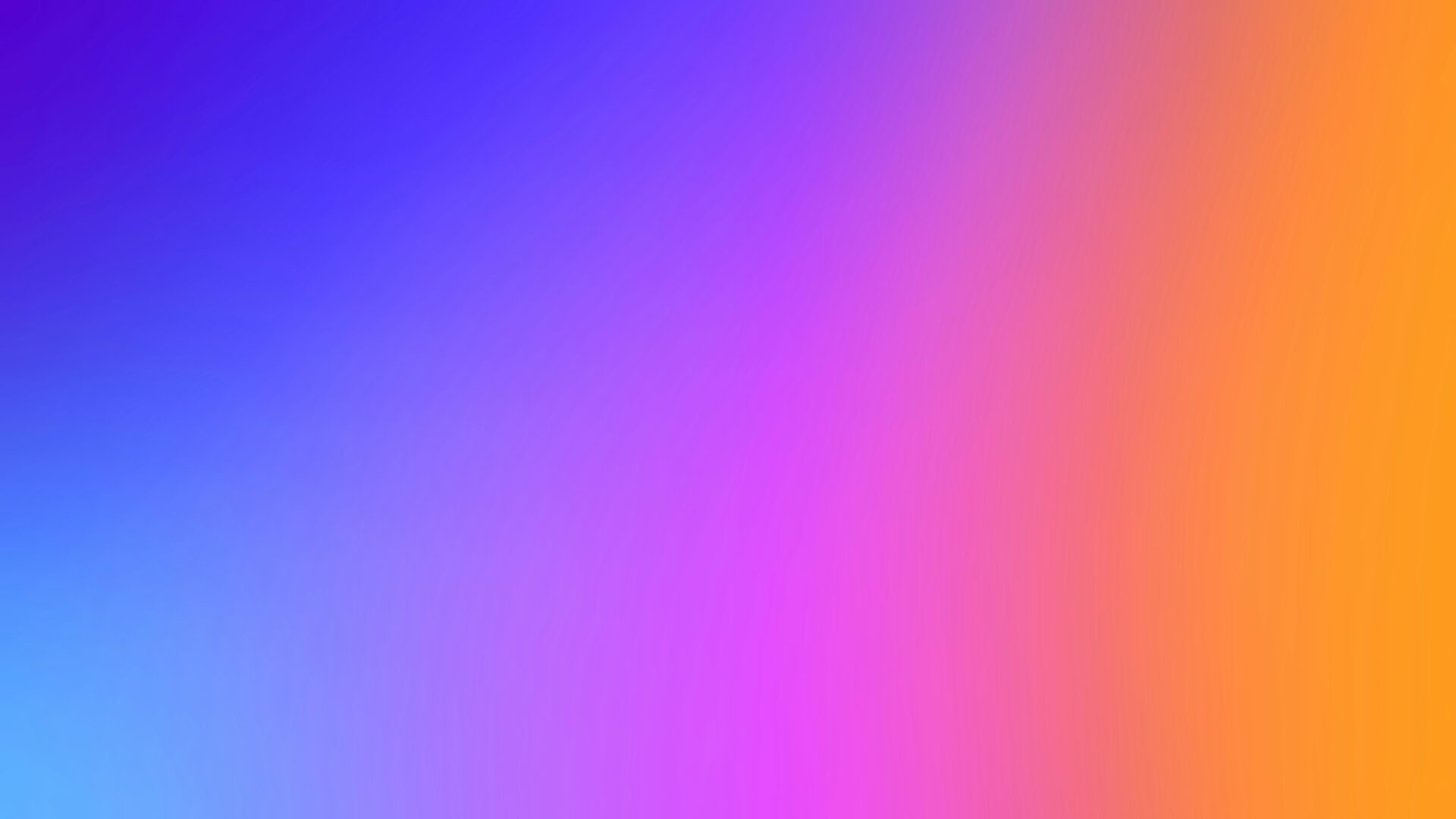 Farbverlauf von Blau über Lila und Pink bis Orange, ideal für Hintergründe oder visuelle Designs.