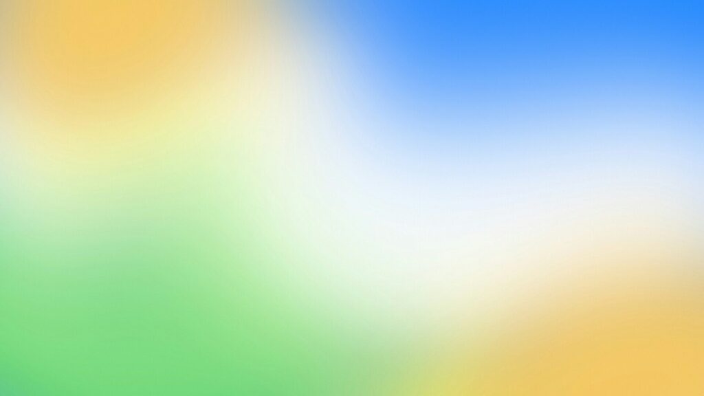 Farbverlauf mit sanften Übergängen von Gelb und Blau zu Grün, ideal für Hintergründe oder kreative Designs.