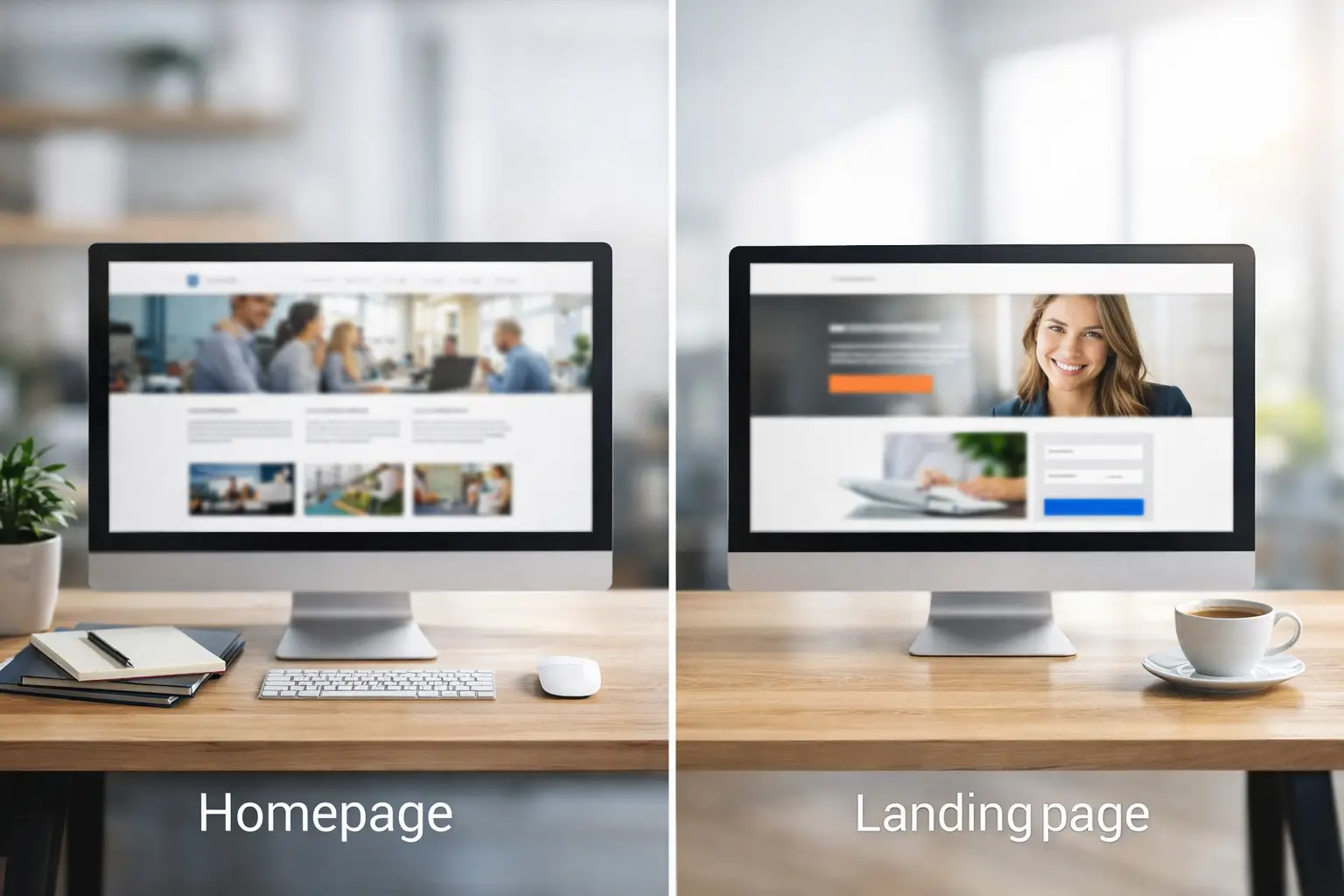 Homepage oder Landingpage: Was passt besser?